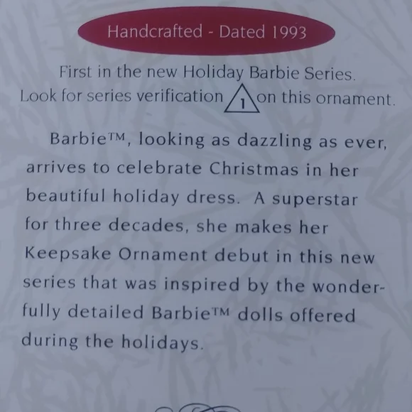 Vintage Holiday Barbie collectors Series 1-4 - Picture 3 of 10